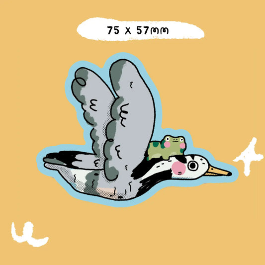 Bloemkolie Sticker Vinyl - Flying Frog