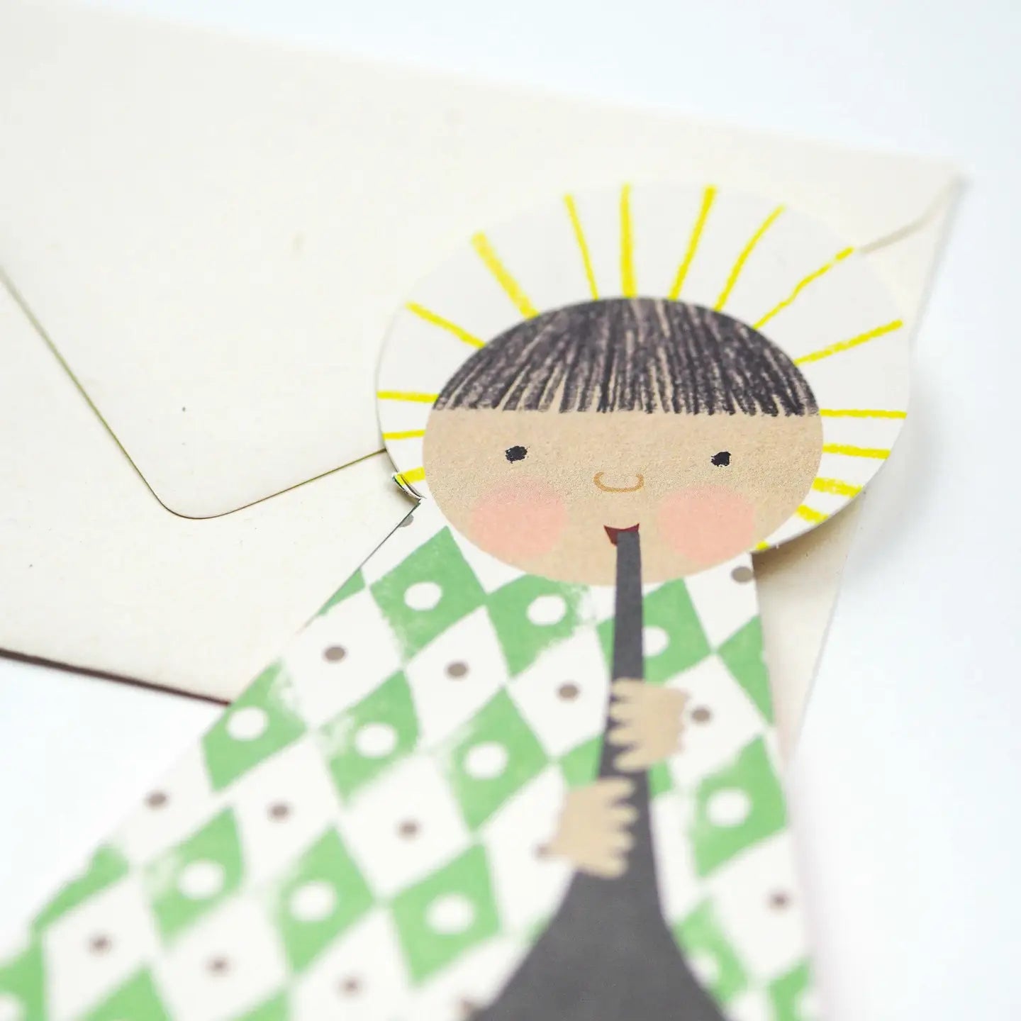 Hadley Kerst Uitklapkaart - Green Angel