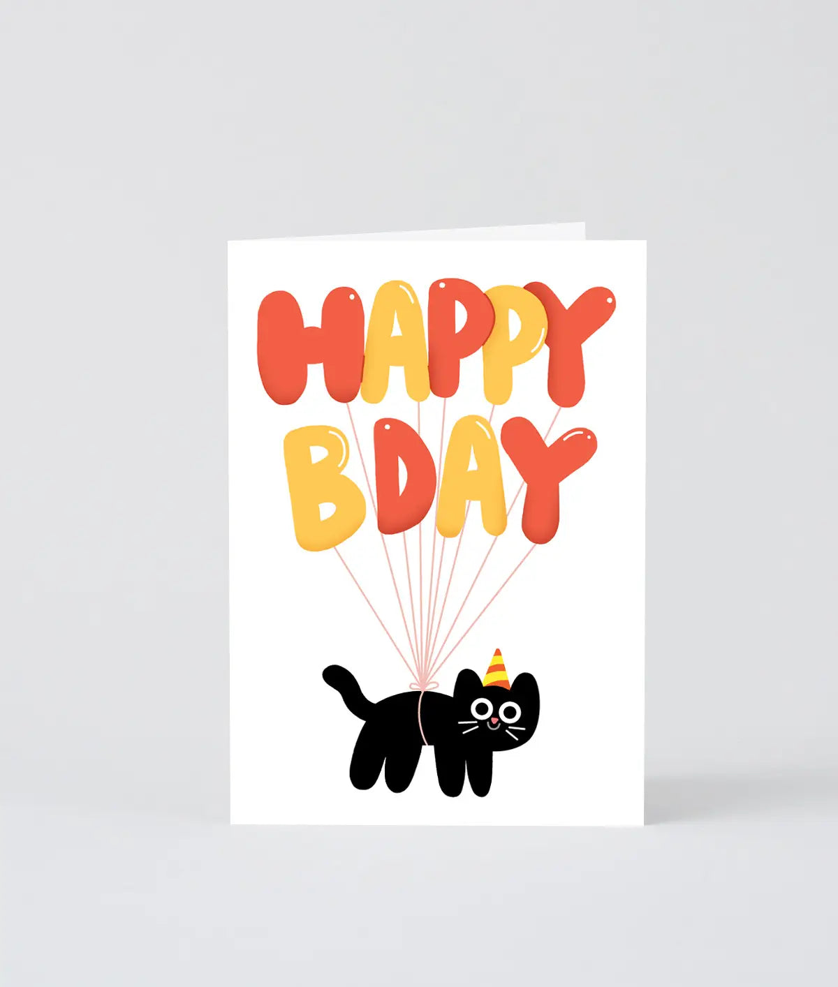 Wrap Verjaardagskaart - 'Happy Bday!'