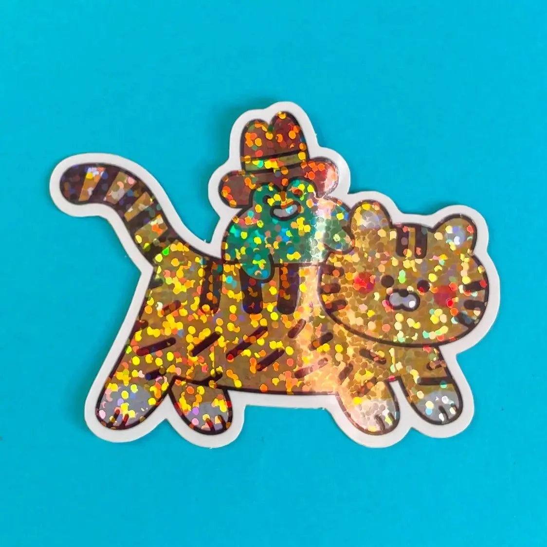 Holografische Sticker Bobby Tiger - Niniwanted