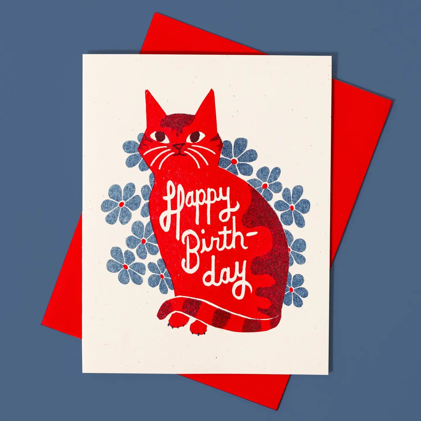 Bromstad Printing Co. - Risograph-Geburtstagskarte „Happy Birthday“