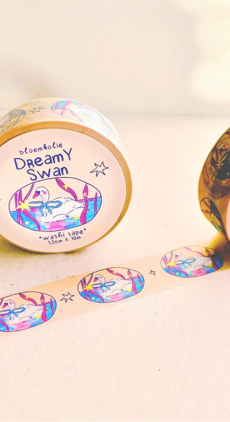 Bloemkolie Washi Tape - Dreamy Swan