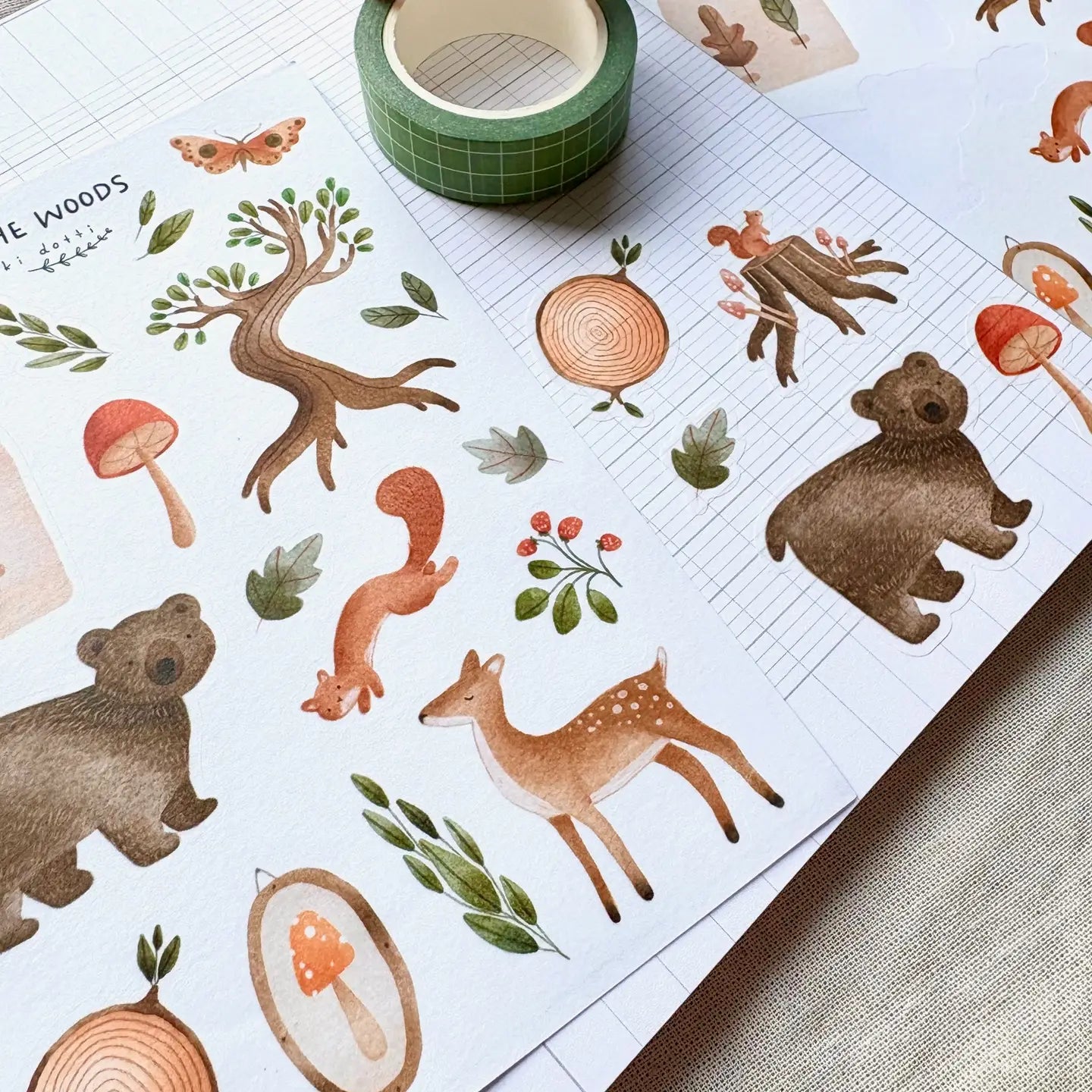 Nikki Dotti - Stickervel 'Into the Woods' A6