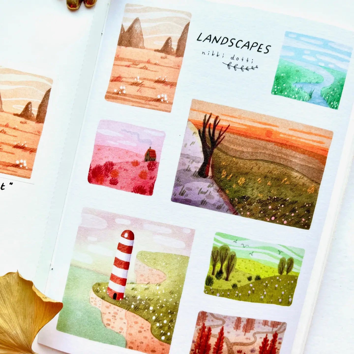 Nikki Dotti - Stickervel 'Landscapes' A6