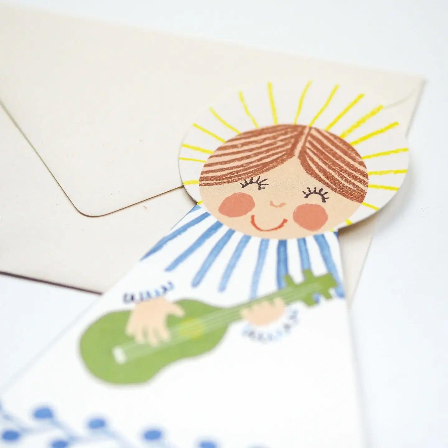 Hadley Kerst Uitklapkaart - Blue Angel
