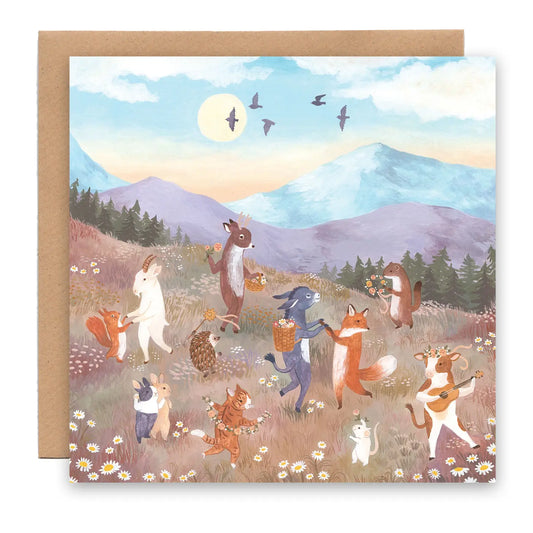 Cécile Berrubé  Wenskaart - Solstice Zonnewende