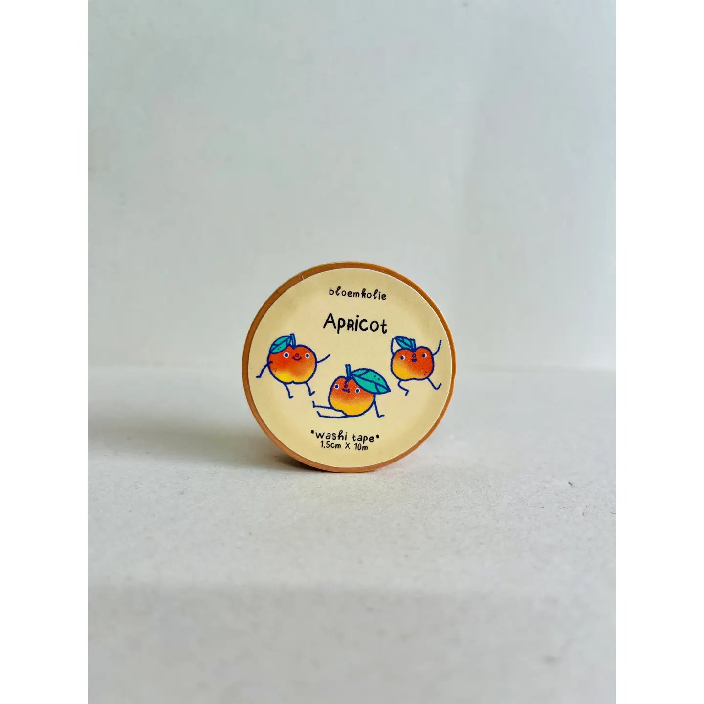 Bloemkolie Washi Tape - Abrikoos