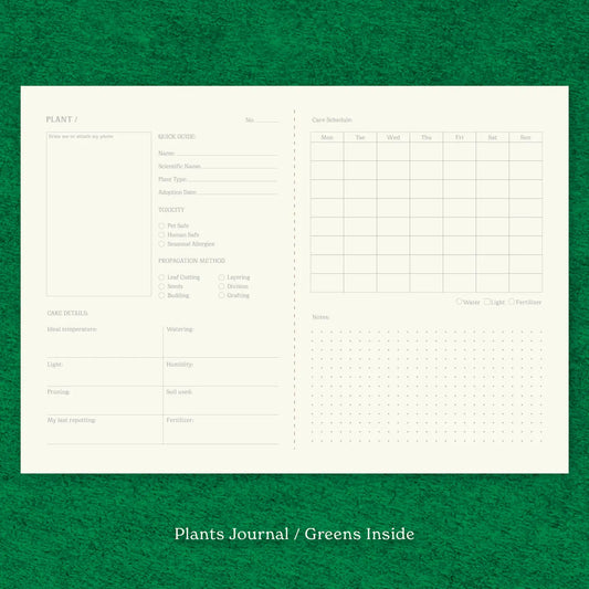 Plant Care Journal - Fin Studio