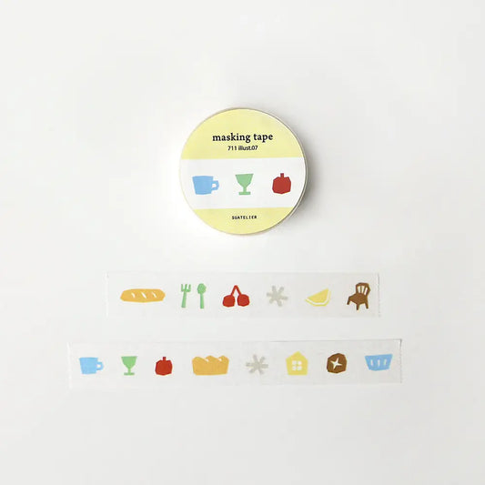 Suatelier Design Washi tape - illust.07