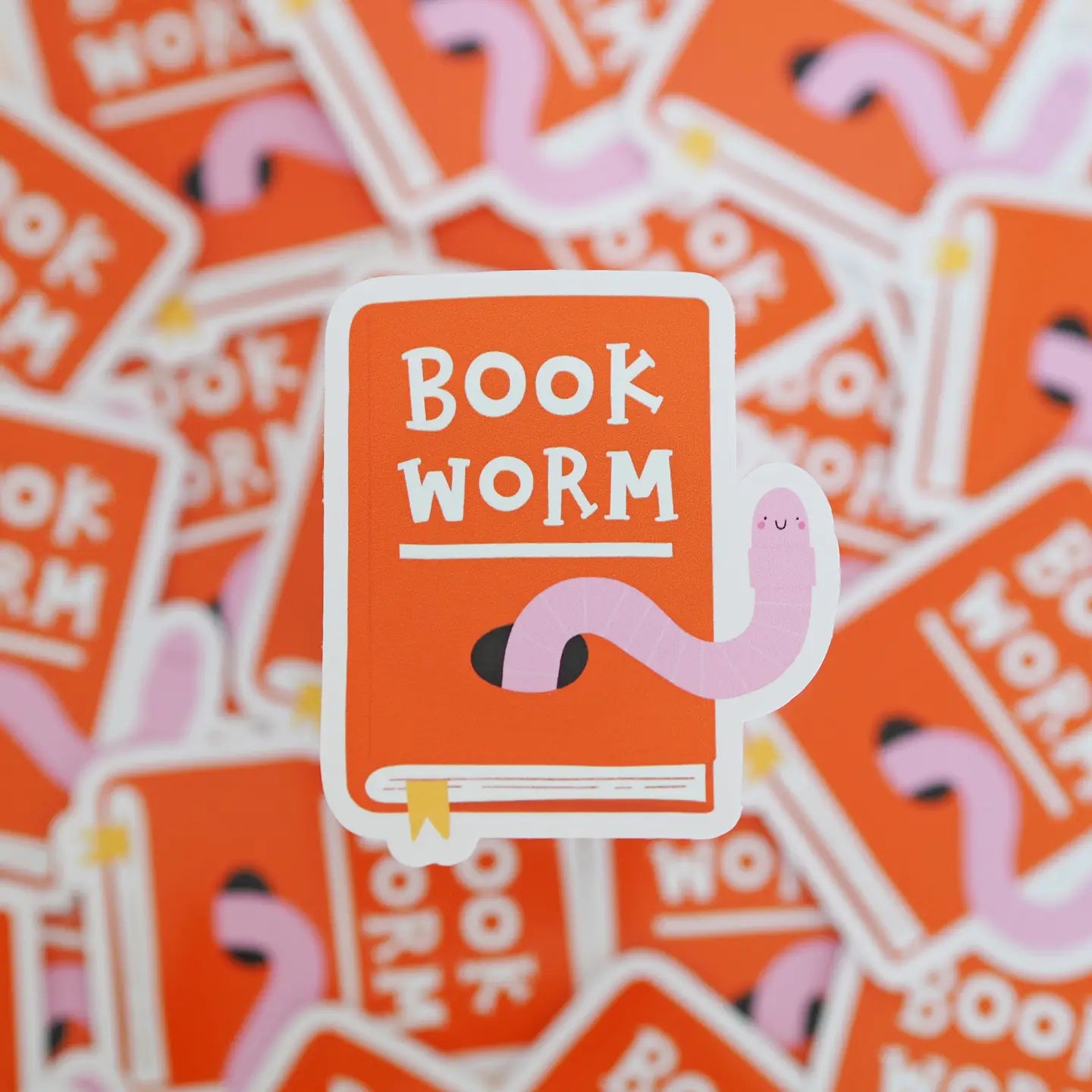 Nutmeg and Arlo Vinyl Sticker - Bookworm