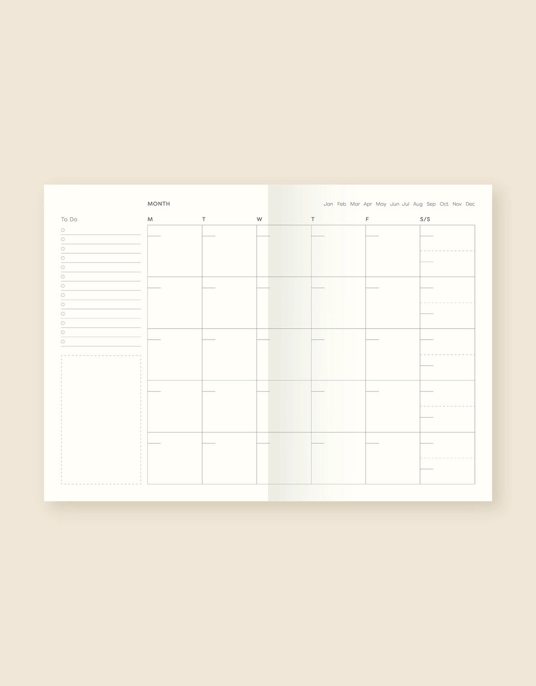 Fin Studio Undated Planner - Echoes (Daily Planner)