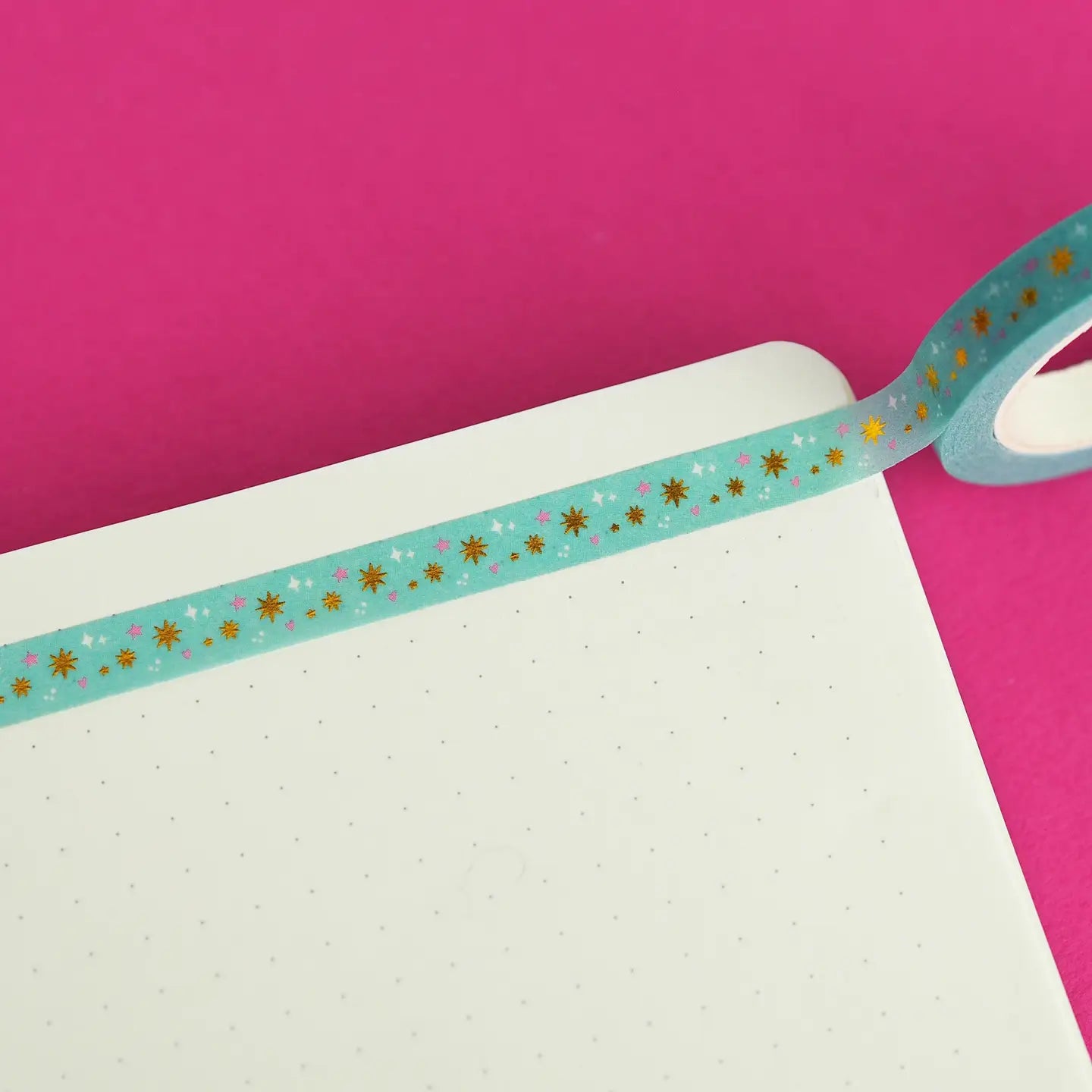 Nutmeg and Arlo Washi Tape - Mint Stars (smal)