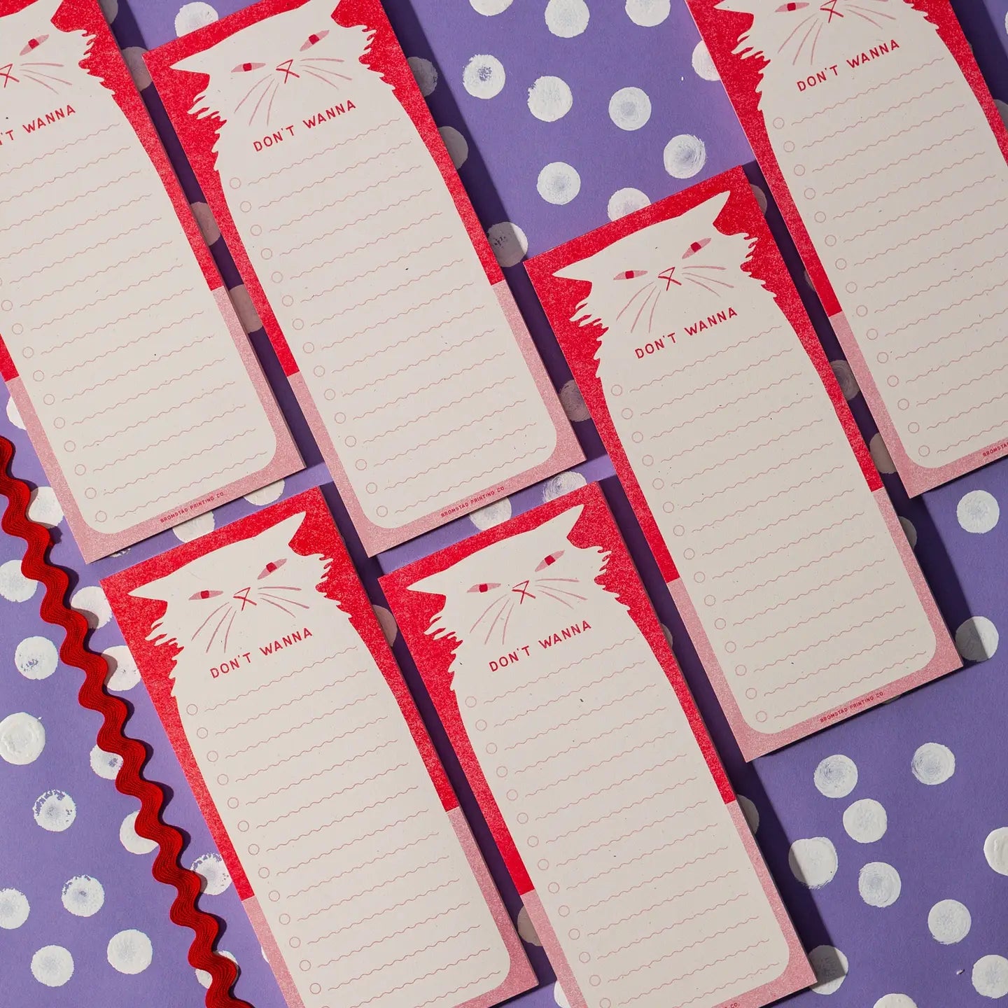 Bromstad Printing Co. - Notepad 'Don't wanna'