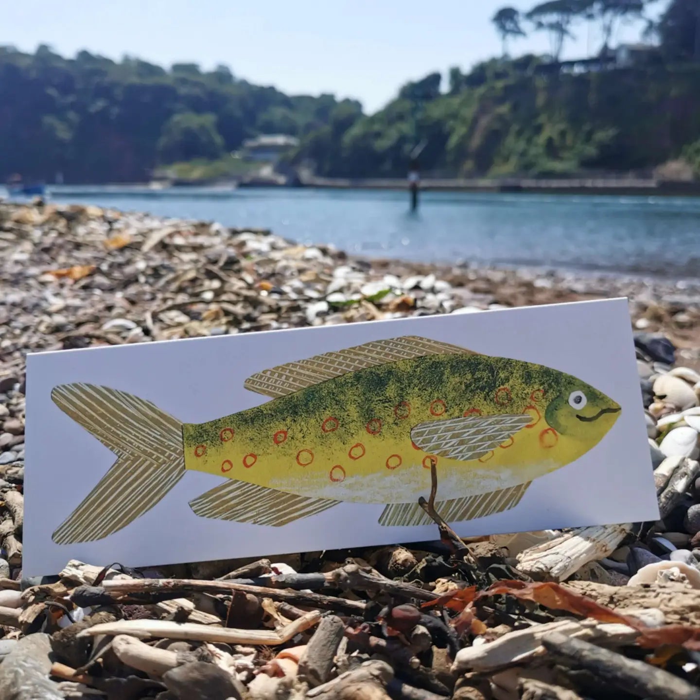 Hadley Kerstkaart - Cheerful Fish