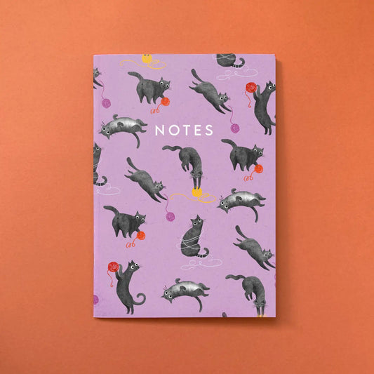Emily Nash Notebook A5 - Katten (blanco)