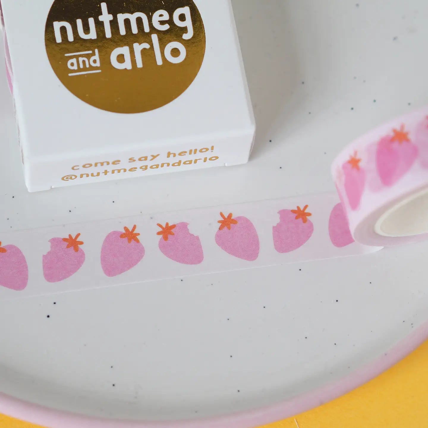 Nutmeg and Arlo Washi tape - Strawberries
