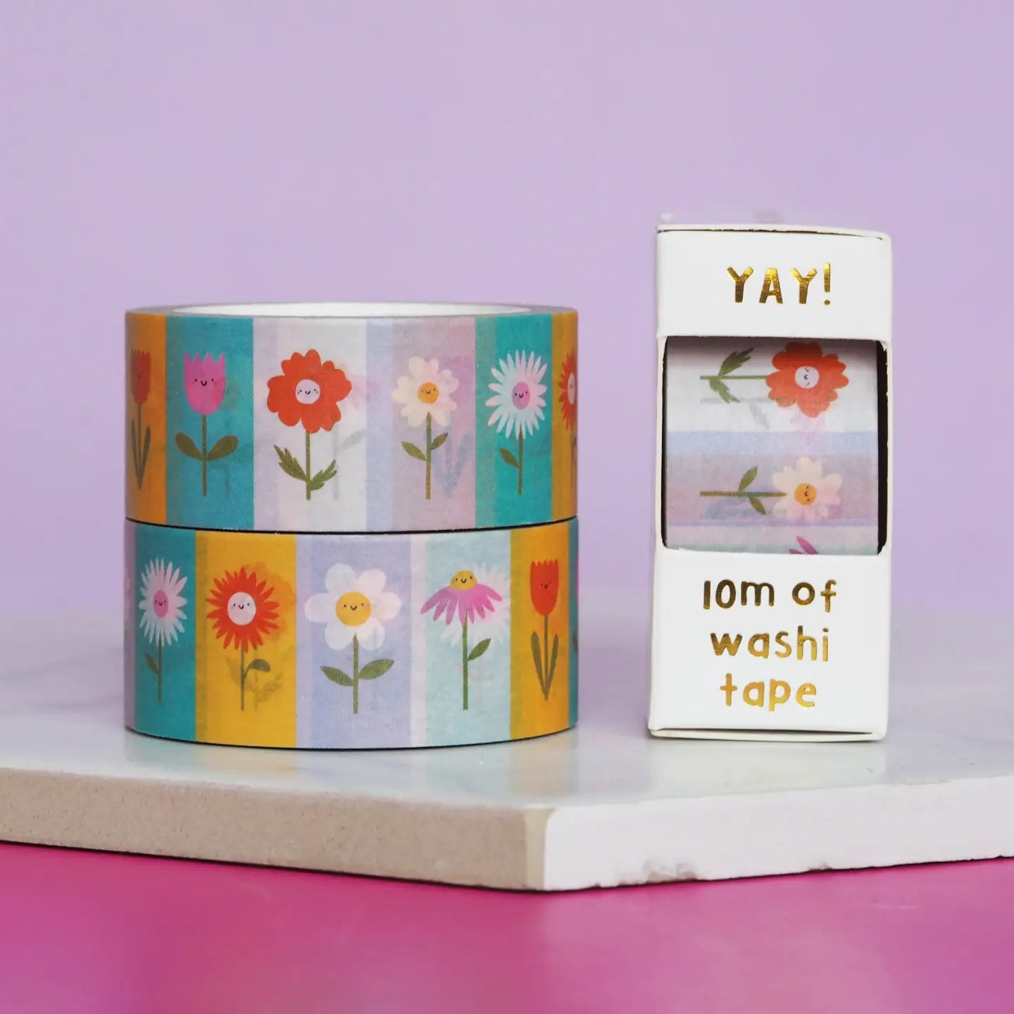 Nutmeg and Arlo Washi Tape - Flower Blocks