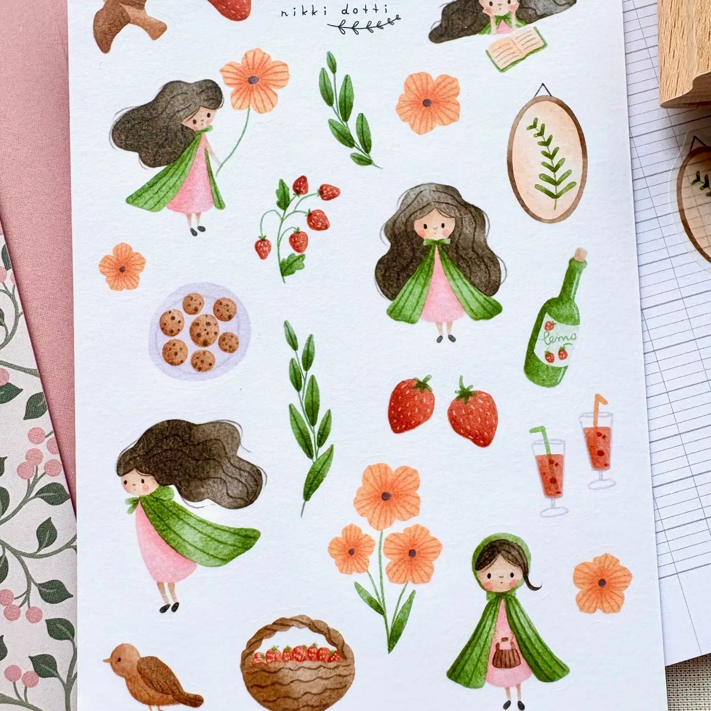 Nikki Dotti - Stickervel 'Dotti Girl' A6