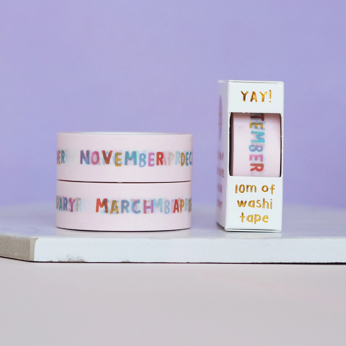 Nutmeg and Arlo Washi Tape - Months of the year