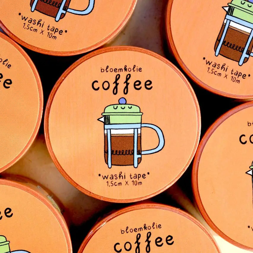 Blumenkohl Washi Tape - Kaffee