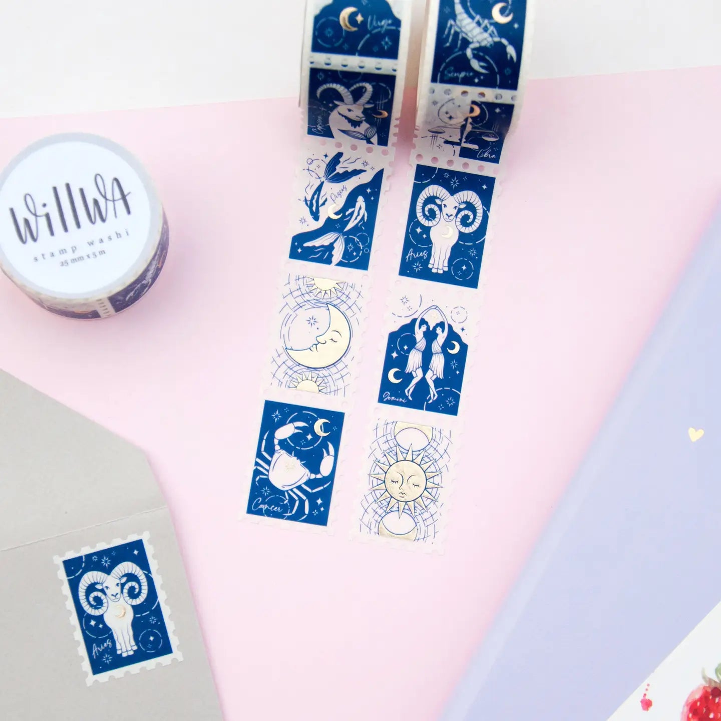 Willwa Washi tape - Zodiac Stamp