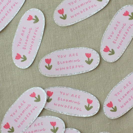 Sticker Holografisch You are Blooming Wonderful - Claire Paul