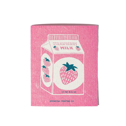 Vaatdoek Aardbeienmelk - Bromstad Printing Company