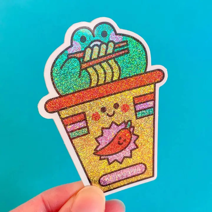 Holografische Sticker Bobby Noodles - Niniwanted