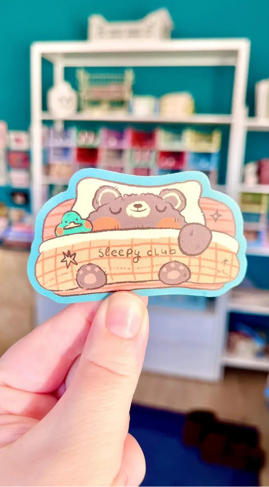 Sticker Vinyl Sleepy Club - Bloemkolie