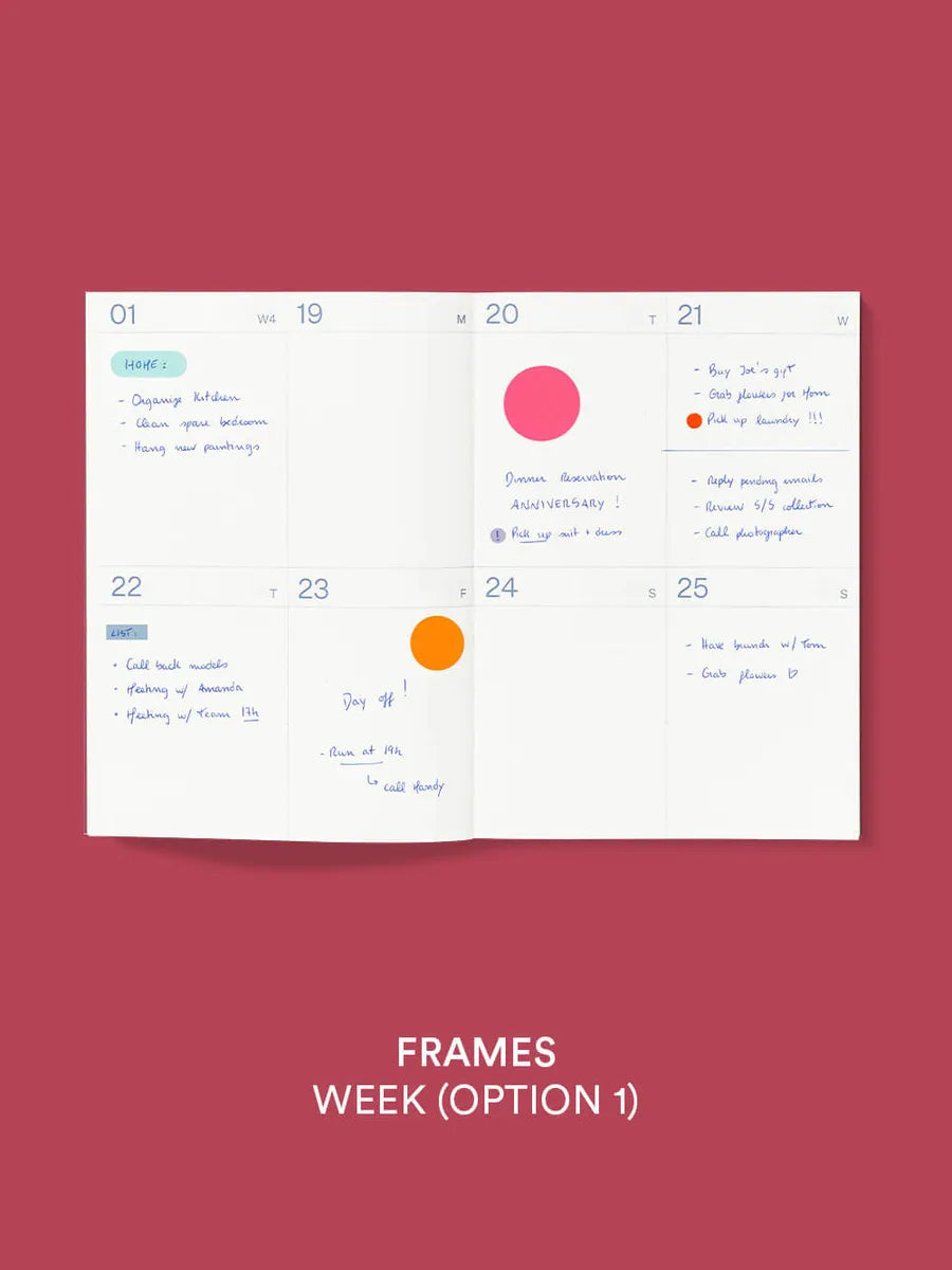 mishmash 2026 Planner Frames - Glacier