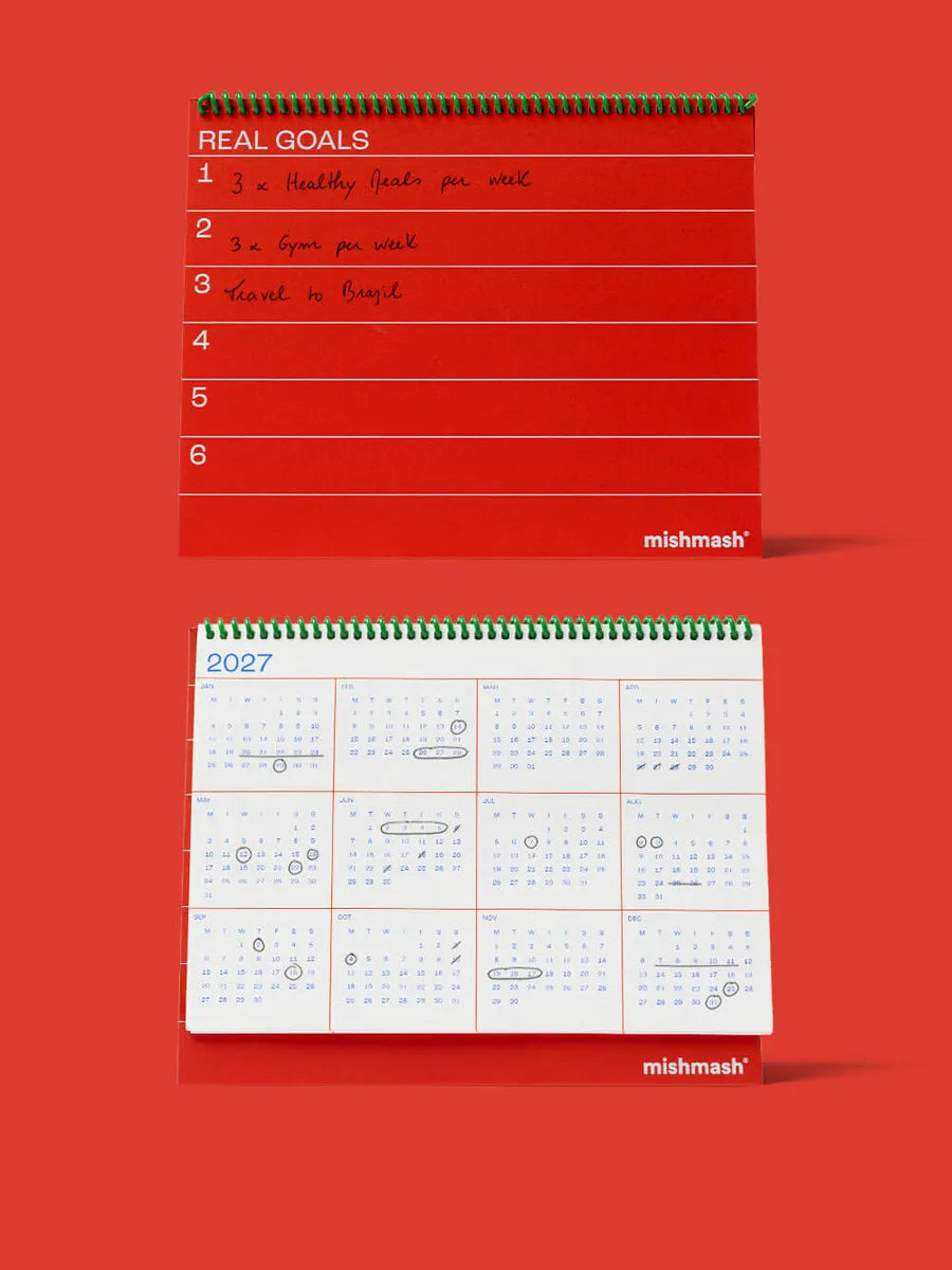 2027 Desk Planner Mishmash - Monthly