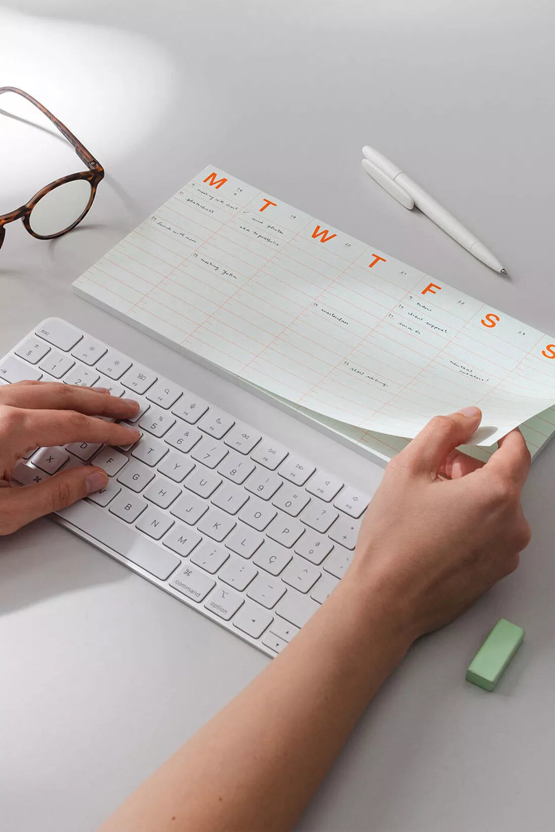 mishmash Undated Notepad - Large Time-block