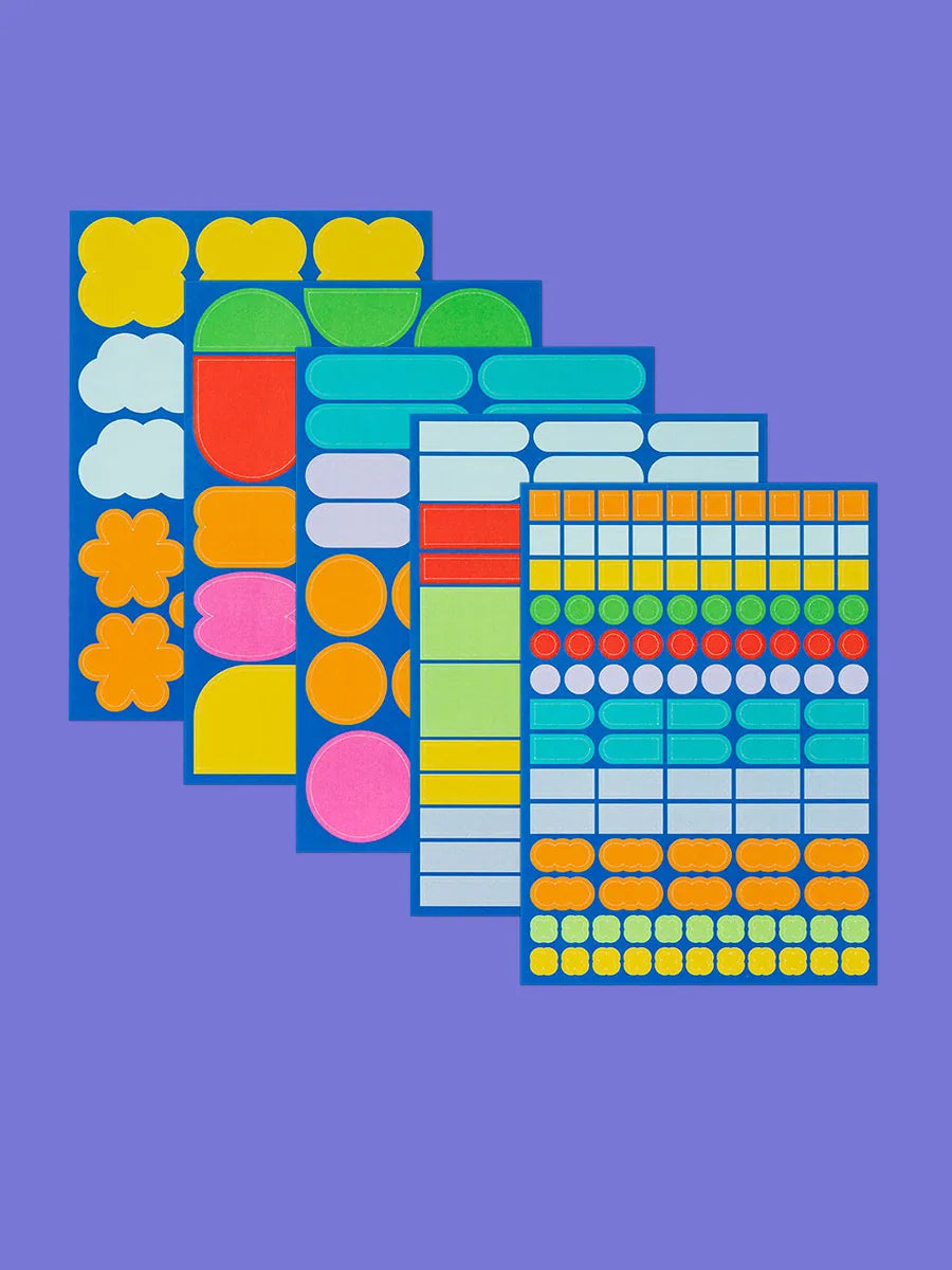 Mishmash Stickers - Shapes (5 vellen)