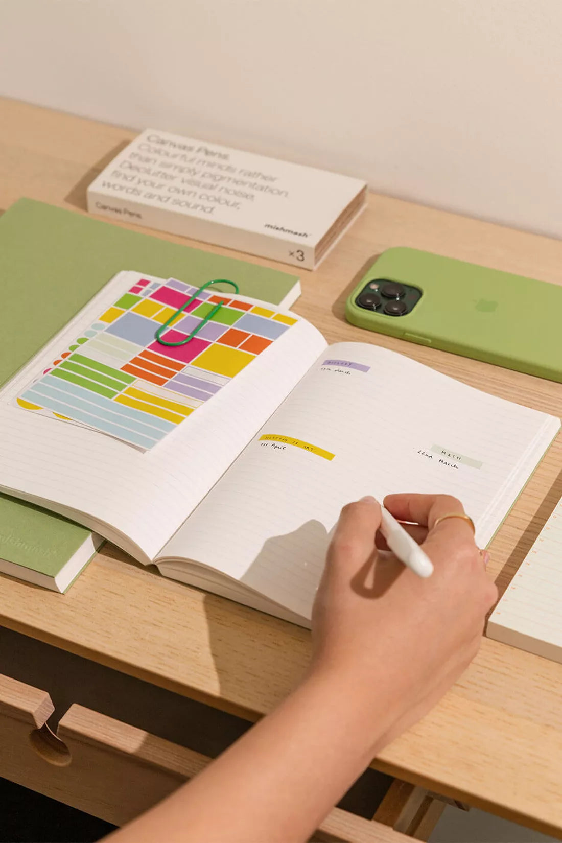 mishmash Naked A5 – Matcha (gepunktet)