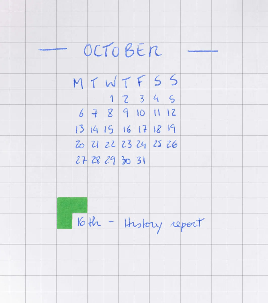 mishmash Naked A5 - Light Blue (Grid)