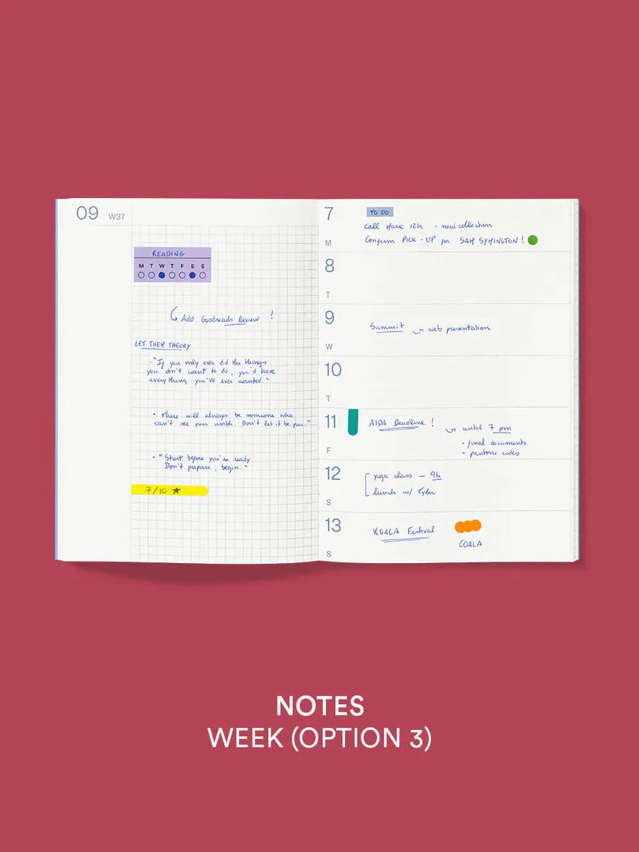 mishmash 2026 Planner Notes - Glacier