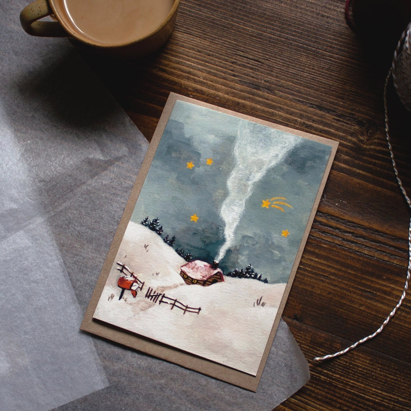 Studio Satsch Greeting card with envelope - Make a wish