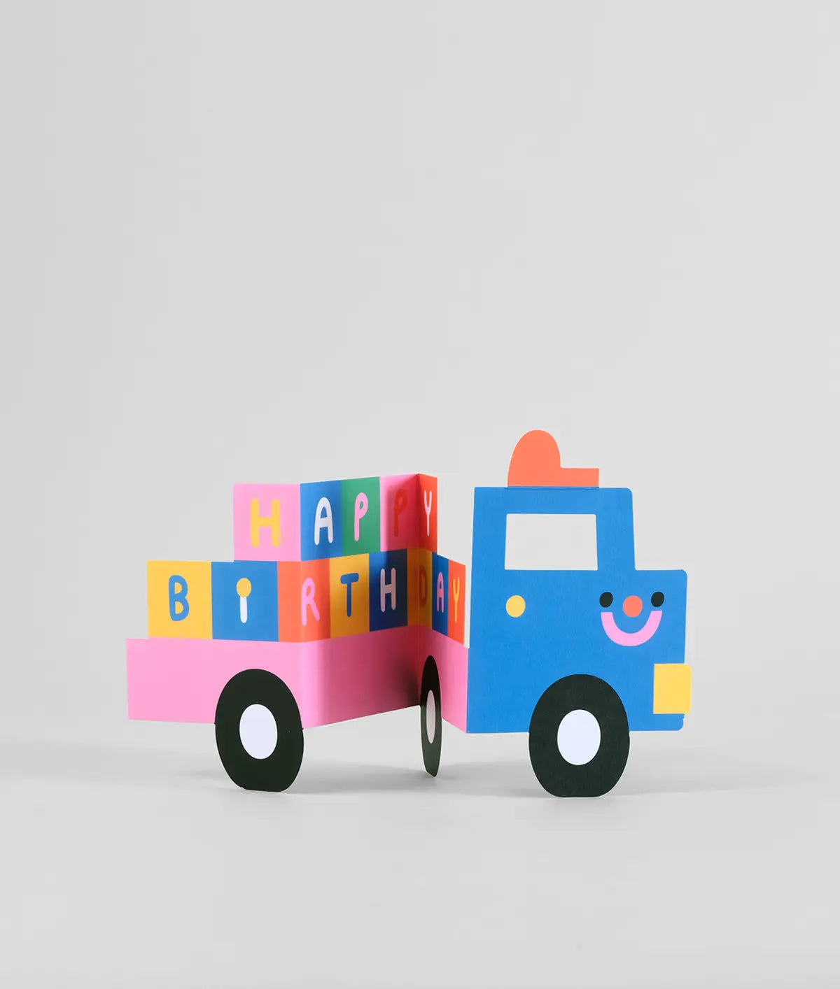 Uitklapbare verjaardagskaart Birthday Truck - Wrap