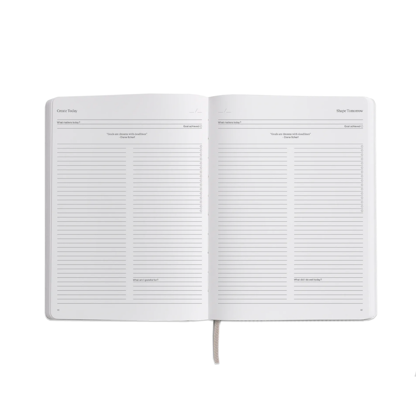 Karst Softcover undatierter Planer – B5 Burgunderrot