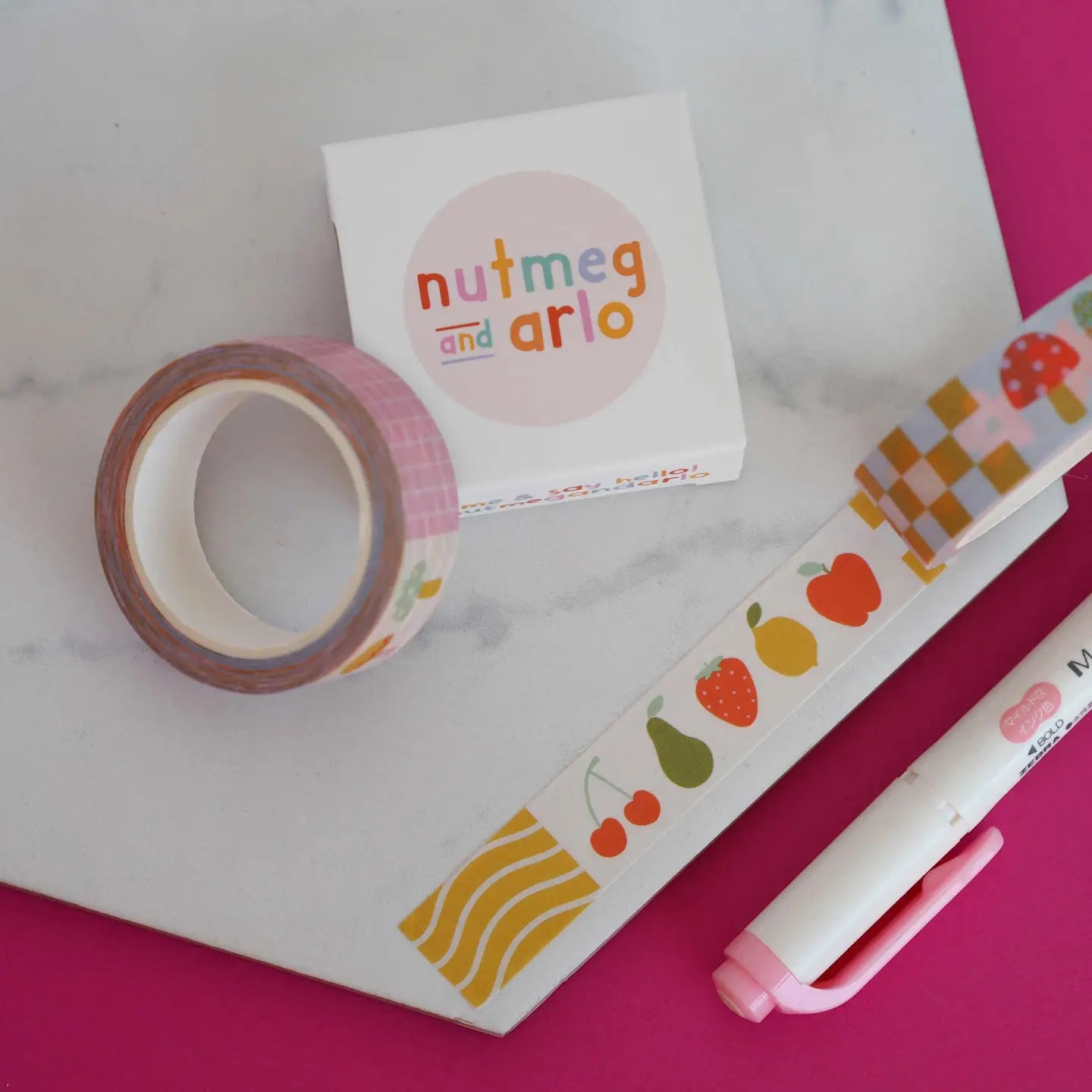 Nutmeg and Arlo Washi Tape - Colourful