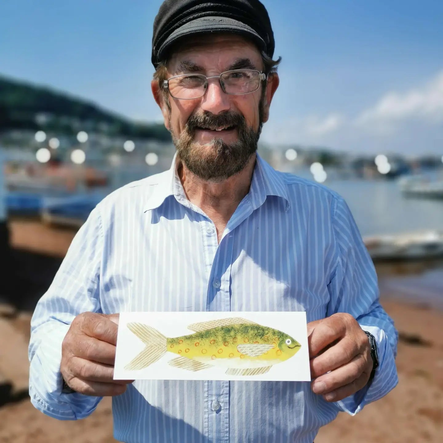 Hadley Kerstkaart - Cheerful Fish