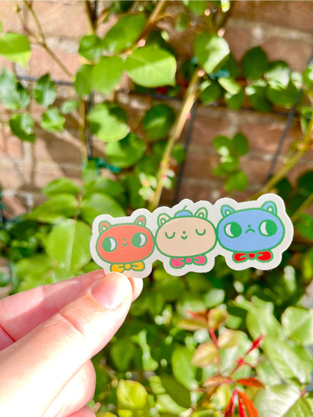 Bloemkolie Sticker - Strikdas besties