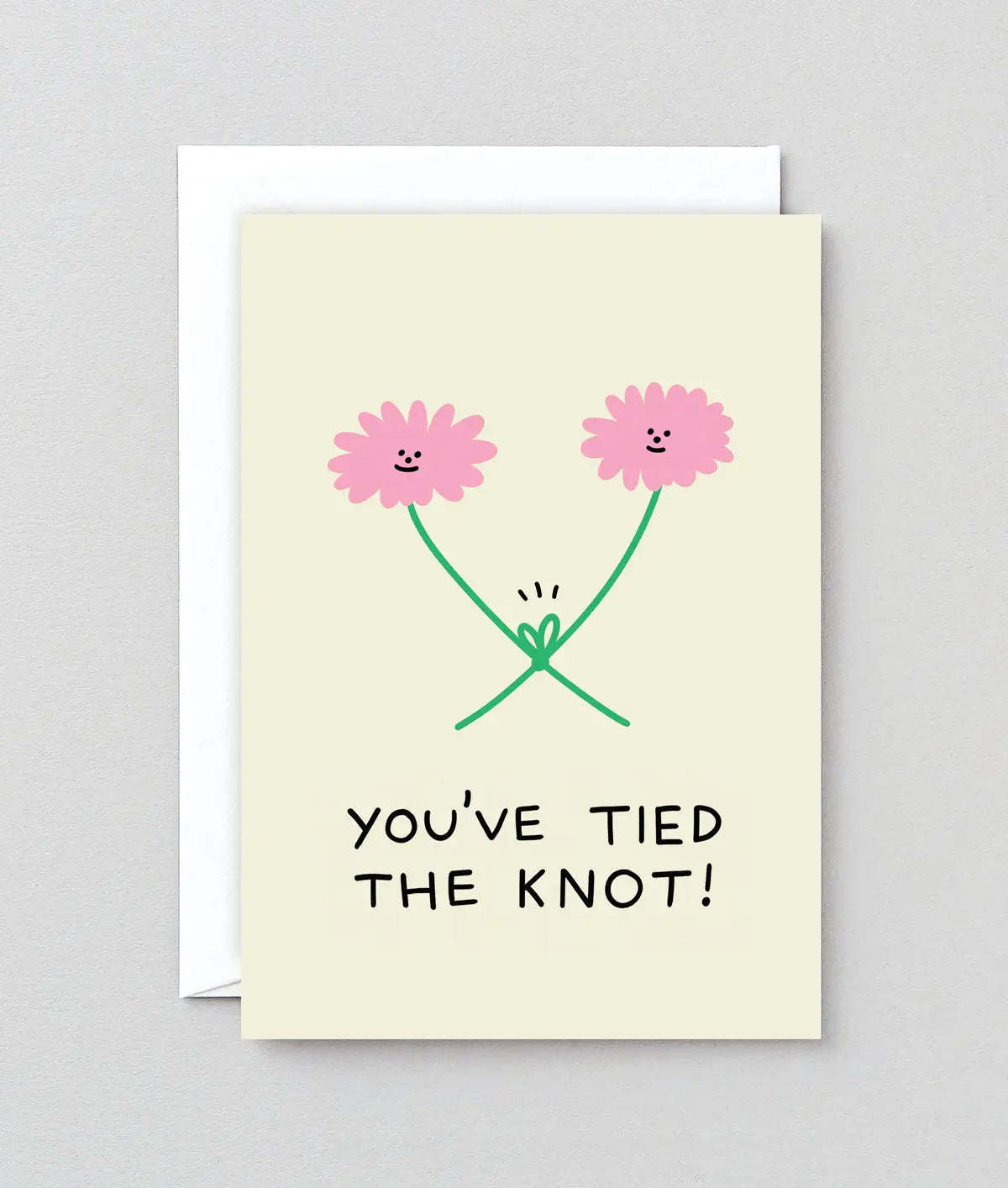Wrap - Trouwkaart 'Tied the knot!'