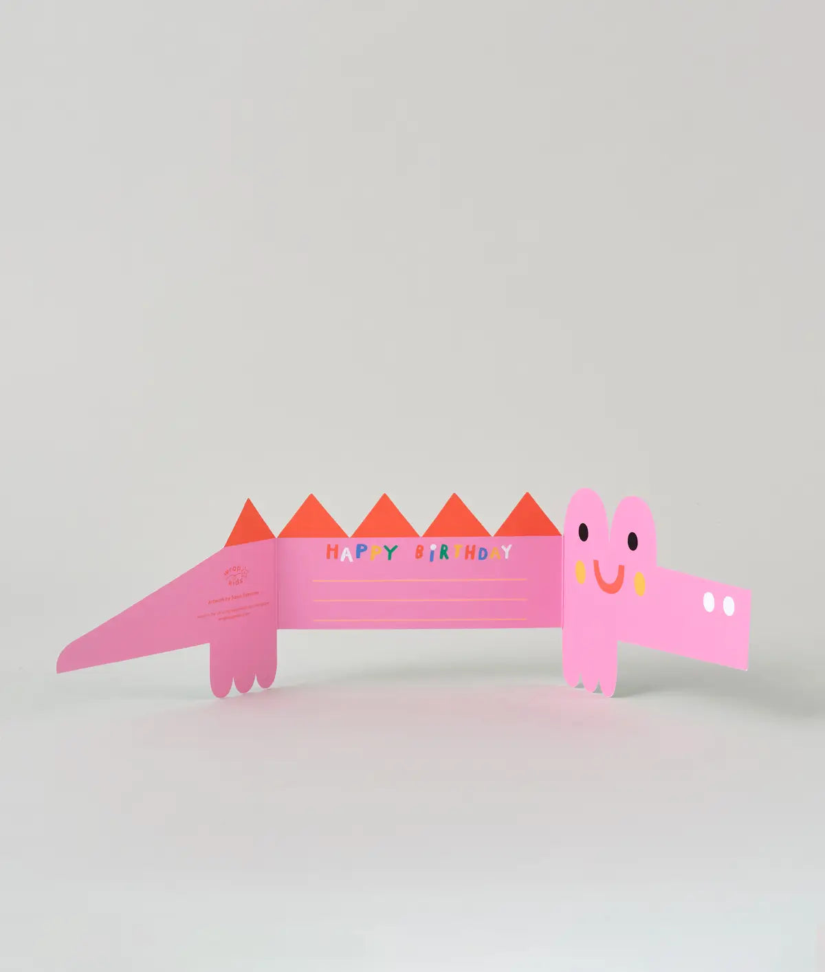 Wrap Fold-out greeting card - 'Croc'