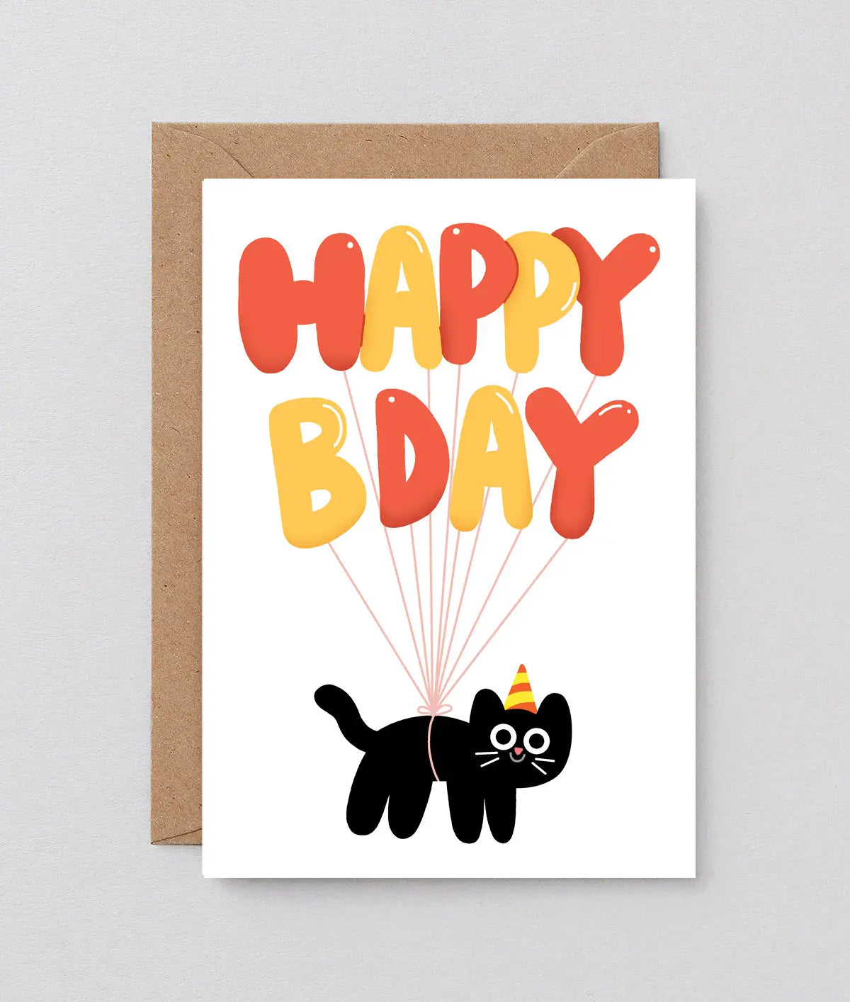 Wrap Verjaardagskaart - 'Happy Bday!'