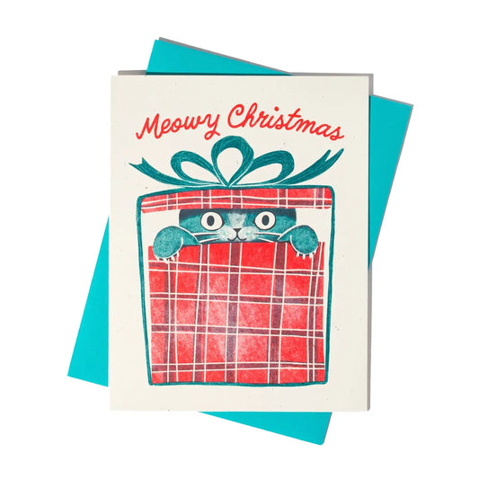 Kerstkaart Meowy Christmas - Bromstad Printing Co.