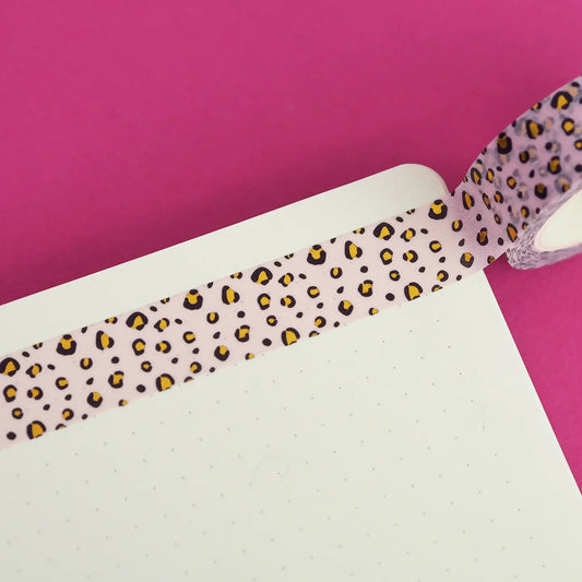 Nutmeg and Arlo Washi Tape - Pastel Leopard