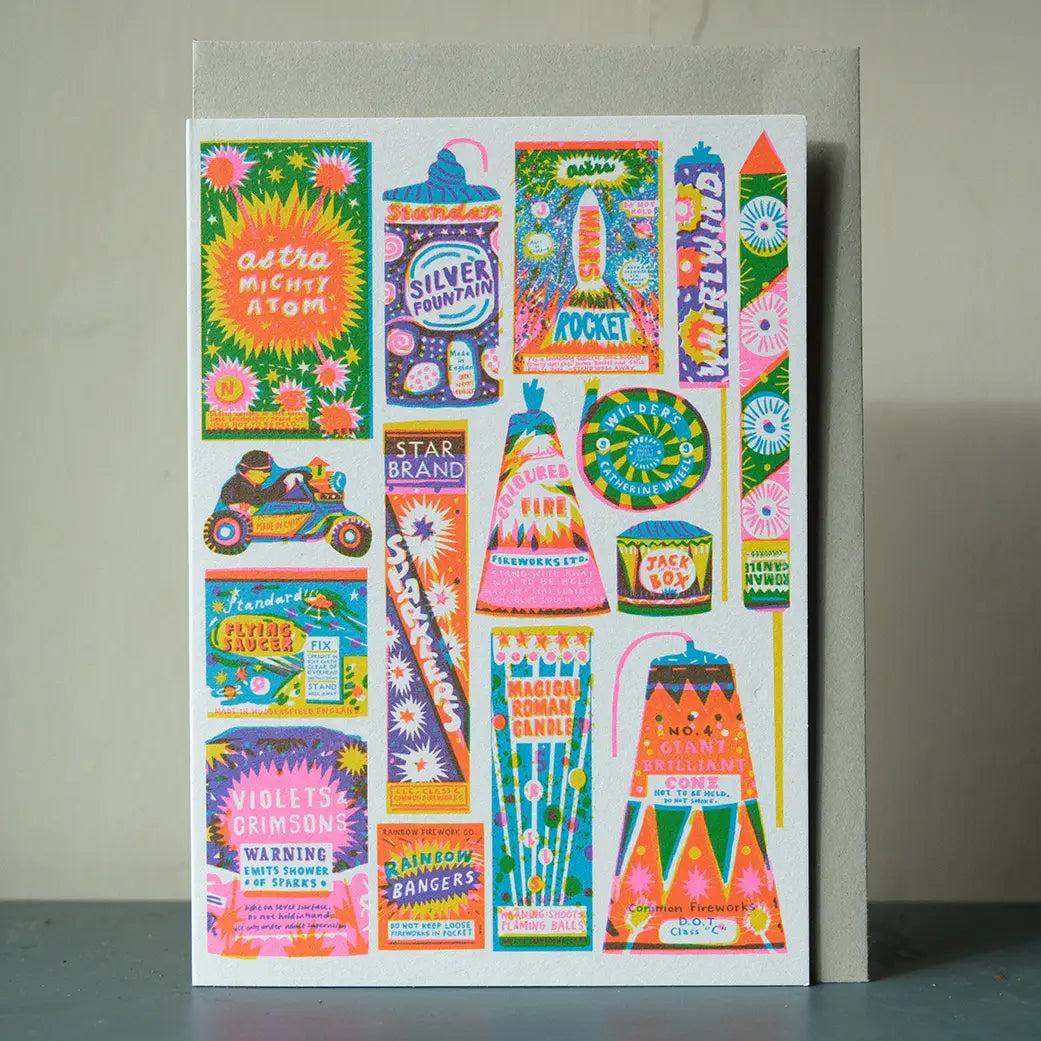The Printed Peanut Stationery - Fireworks A6