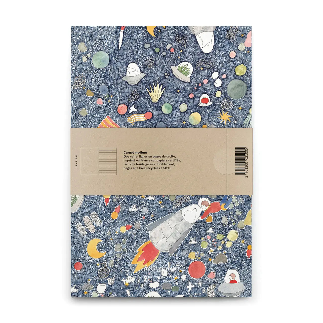 Petit Gramme Notizbuch – A5 Cosmos (liniert/leer)