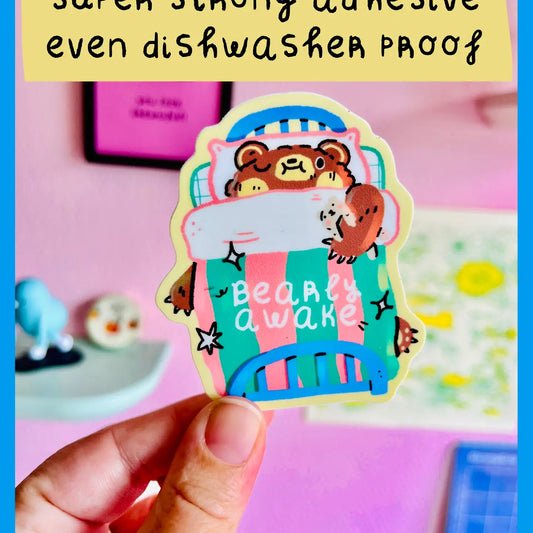 Cauliflower Sticker - Bearly Awake